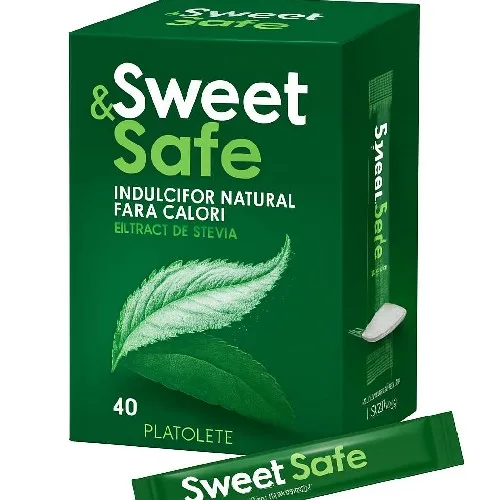 Sweet & Safe (Stevia Indulcitor), 40plicuri, Sly Diet — preț și oferte