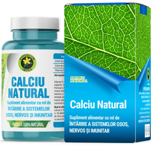 Calciu Natural 60cps Hypericum — preț și oferte