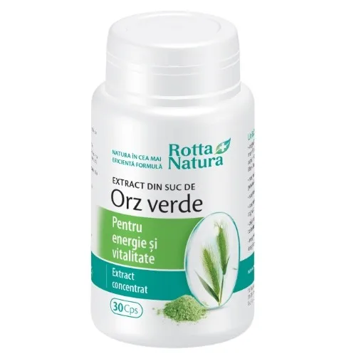 Extract din Suc de Orz Verde, 30cps, Rotta Natura — preț și oferte