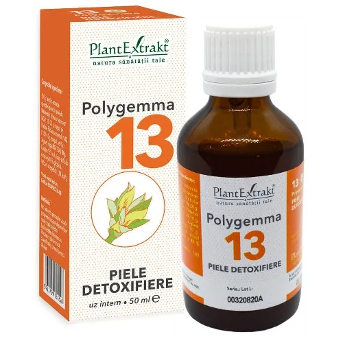 Polygemma 13 -Piele Detoxifiere-  50ml PlantExtract — preț și oferte