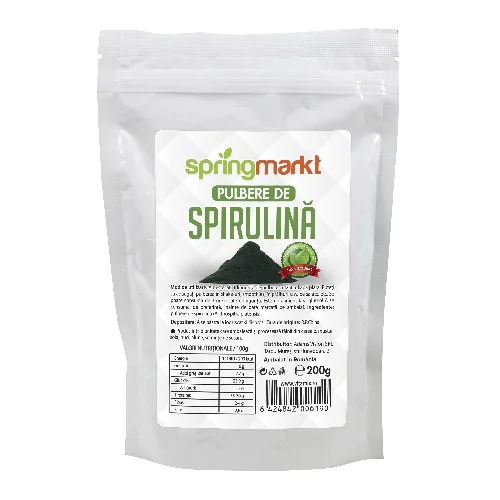 Spirulina Pulbere, 200g, springmarkt — preț și oferte