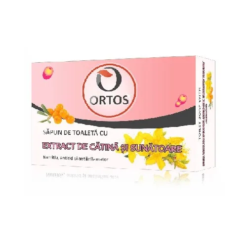 Sapun cu Extract de Catina & Sunatoare, 100g, Ortos — preț și oferte