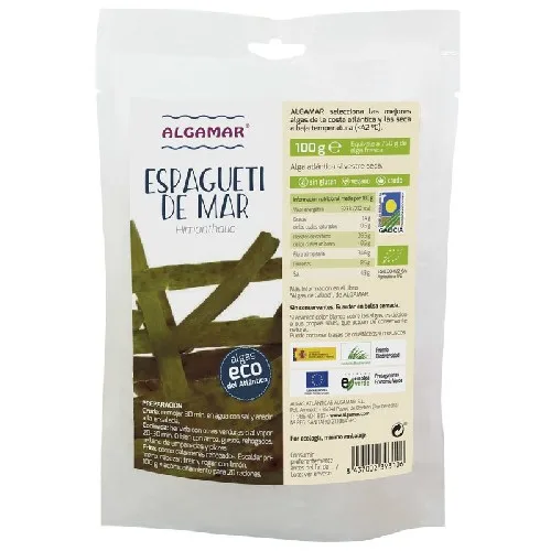 Alge Marine Sea Spaghetti, Bio, 100gr, Algamar — preț și oferte
