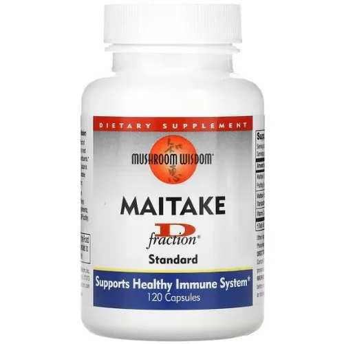 Maitake D-fraction, 120cps, Mushroom Wisdom — preț și oferte