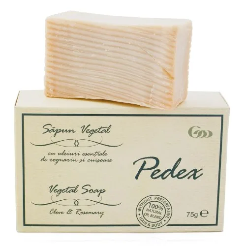 Pedex Sapun Vegetal cu rozmarin si cuisoare, 75g, Herbagen — preț și oferte