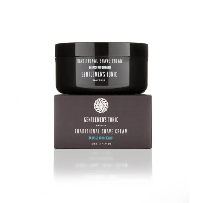 Crema de barbierit traditionala Babassu&Bergamot, 125ml, Gentlemen's Tonic — preț și oferte
