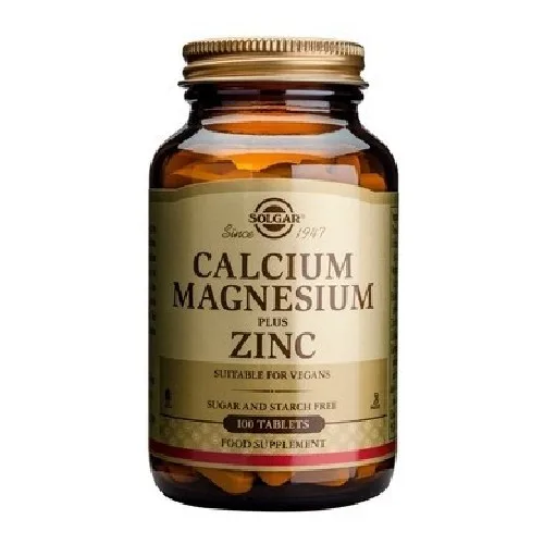 Calcium, Magnesium, Zinc 100tab Solgar — preț și oferte
