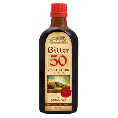 Remediu Bitter 50 Plante cu Ganoderma 500ml Dacia Plant — preț și oferte