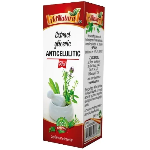 Extract Gliceric Anticelulitic, 50ml, AdNatura — preț și oferte