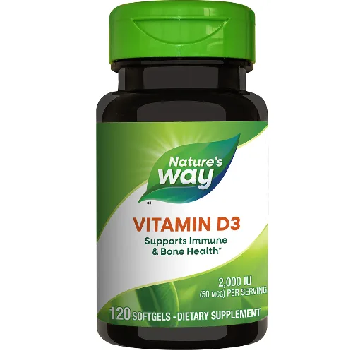 Vitamin D3 2000UI pentru adulti, 120cps, Natures Way — preț și oferte