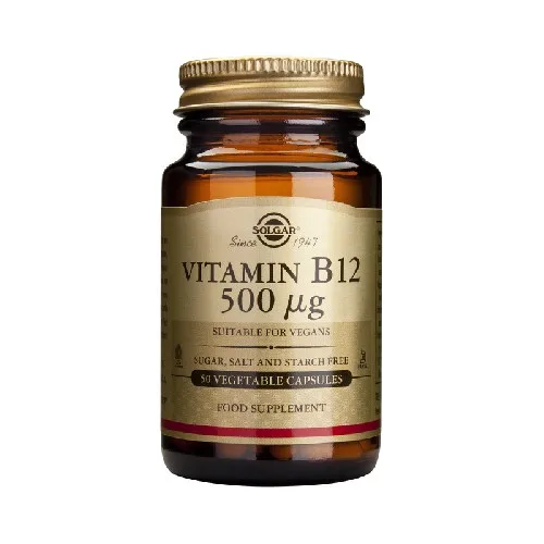 Vitamina B12 (Cobalamina) 500mcg 50cps Solgar — preț și oferte