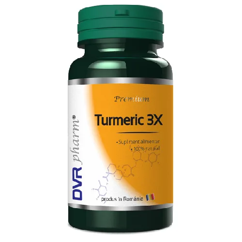 Turmeric 3X, 60cps, DVR Pharm — preț și oferte