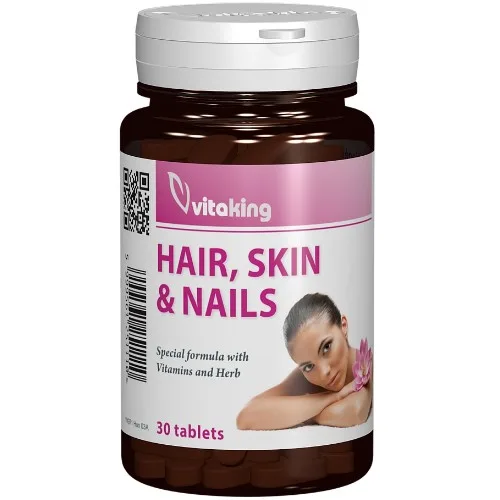 Supliment natural pentru par, piele & unghii, 30cps, Vitaking — preț și oferte