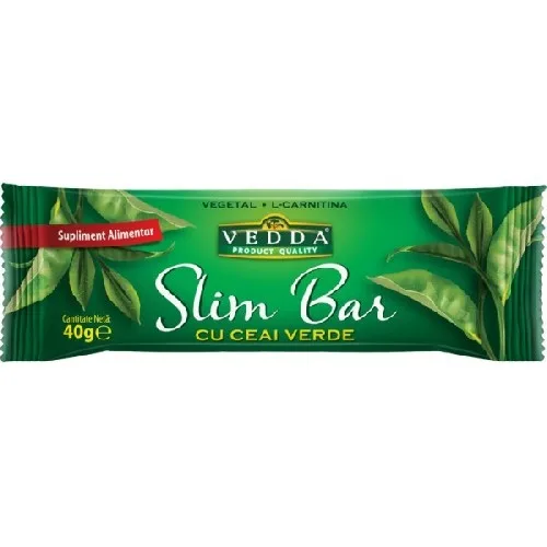 Baton Slim Bar cu Ceai Verde 40gr Vedda — preț și oferte
