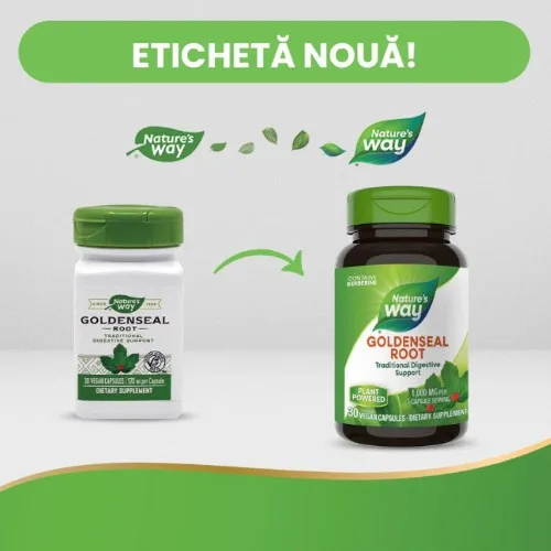 Goldenseal 570mg, 30cps, Natures Way — preț și oferte
