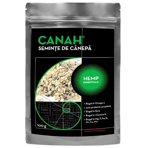Seminte decorticate de Canepa, 100g, Canah — preț și oferte