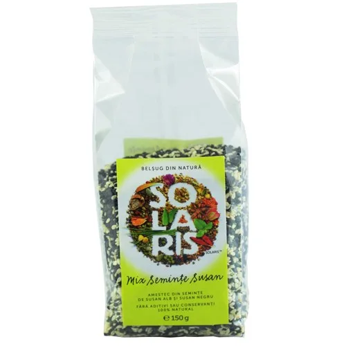 Condiment Mix Seminte Susan Alb si Negru 150gr Solaris — preț și oferte