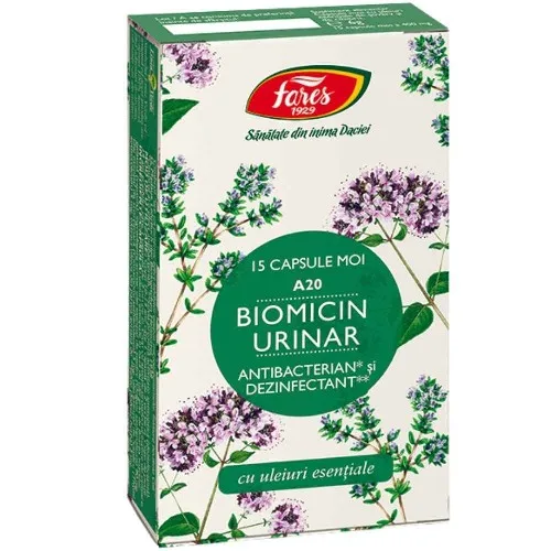 Biomicin Urinar, A20, 15 cps moi, Fares — preț și oferte