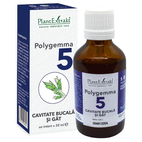 Polygemma 5 Cavitate bucala si Gat 50ml PlantExtract — preț și oferte