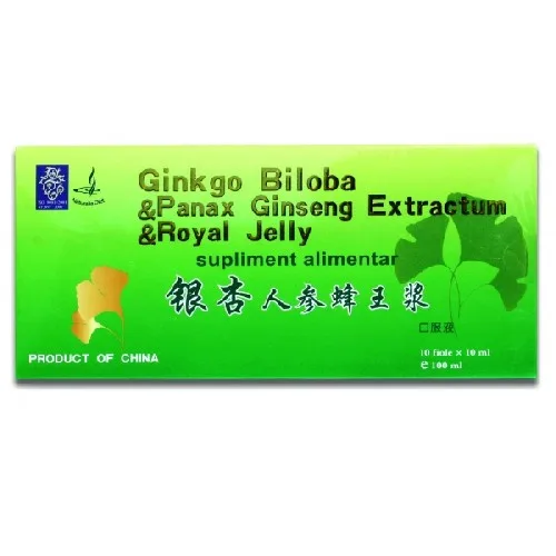 Fiole Ginkgo Ginseng Royal Jelly 10x10ml Naturalia Diet — preț și oferte
