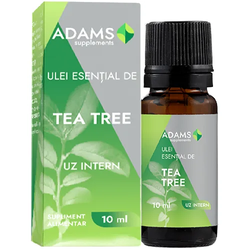 Ulei esential de Tea Tree, uz intern, 10ml, Adams Supplements — preț și oferte