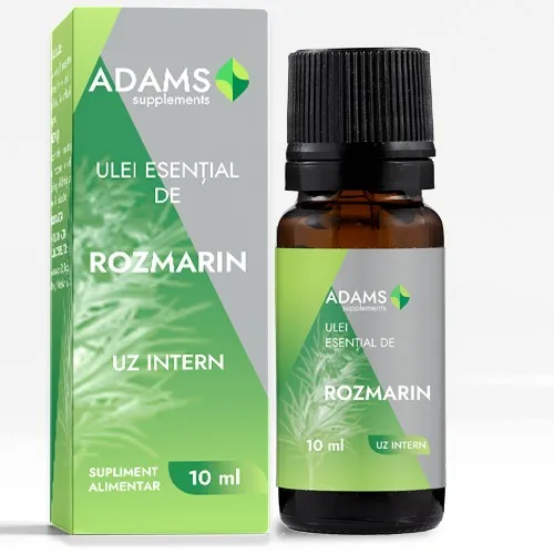 Ulei esential de Rozmarin, uz intern, 10ml, Adams Supplements — preț și oferte