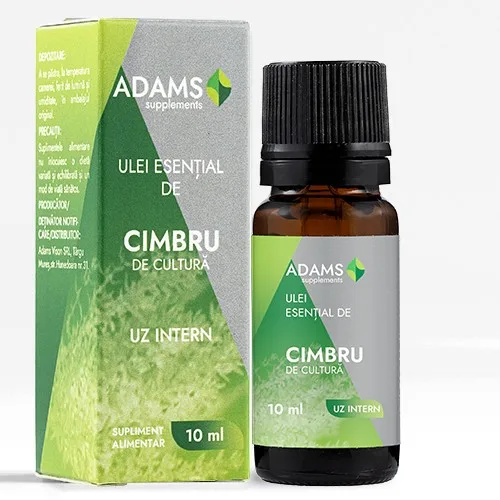 Ulei esential de Cimbru, uz intern, 10ml, Adams Supplements — preț și oferte