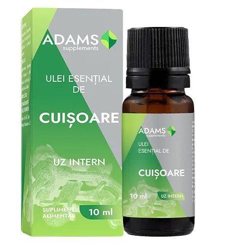 Ulei esential de Cuisoare, uz intern, 10ml, Adams Supplements — preț și oferte