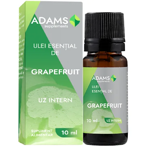 Ulei esential de Grapefruit, uz intern, 10ml, Adams Supplements — preț și oferte