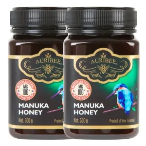 Pachet 1+1 Miere Manuka MG100+ 500gr Auribee