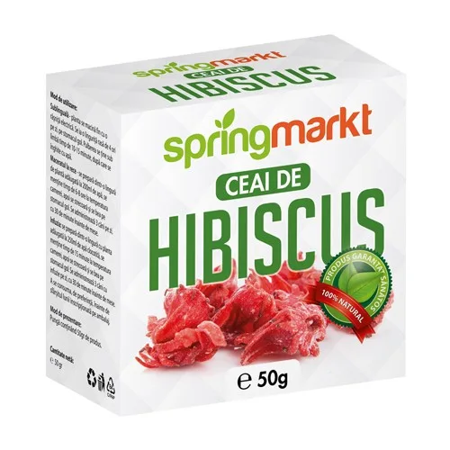 Ceai Hibiscus Flori 50gr springmarkt — preț și oferte