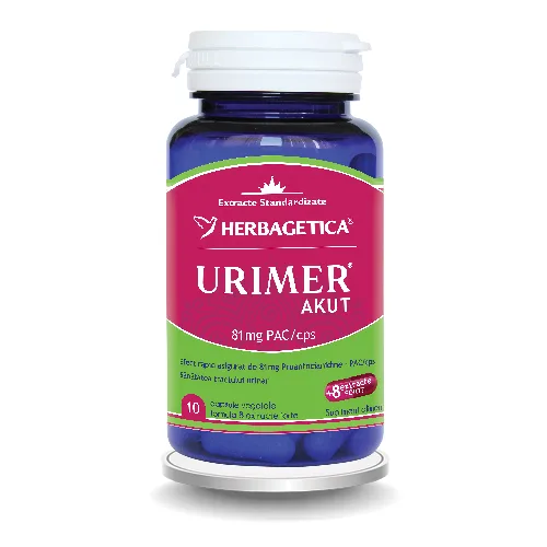 Urimer Forte 10cps Herbagetica — preț și oferte