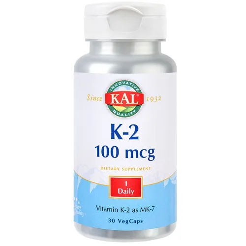 Vitamin K2 100mg, 30 cps, KAL Vitamins — preț și oferte