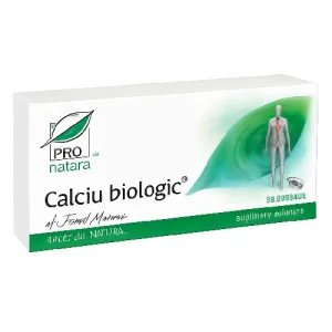 Calciu Biologic 30cps Pro Natura