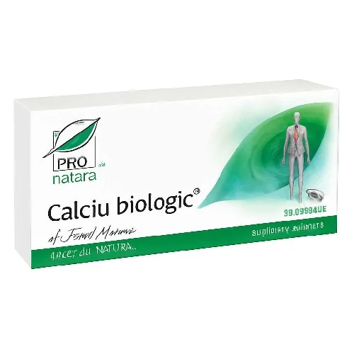 Calciu Biologic 30cps Pro Natura — preț și oferte