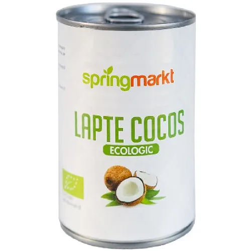 Lapte de cocos ecologic 400ml, springmarkt — preț și oferte