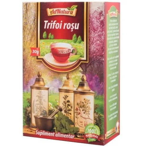 Ceai Trifoi Rosu, flori, 30g, AdNatura — preț și oferte