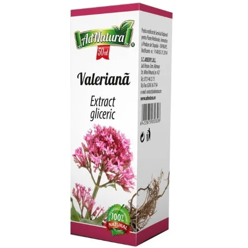 Extract gliceric Valeriana, 50ml AdNatura — preț și oferte