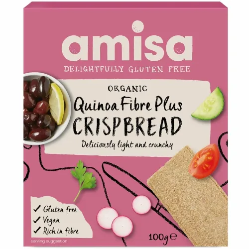 Crispbread (painici) cu Quinoa Fibre Plus Fara Gluten Bio 100gr — preț și oferte
