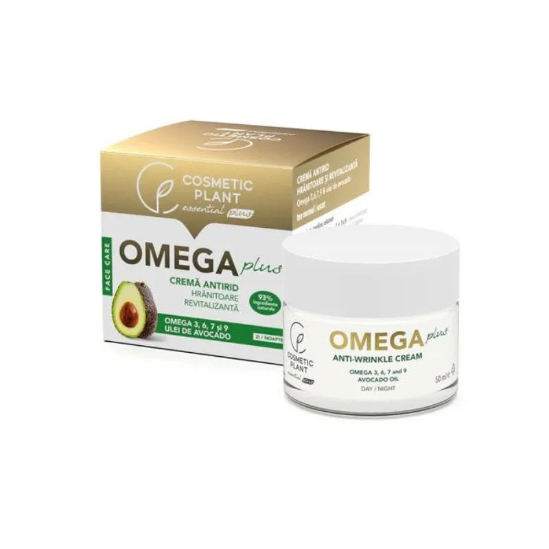 Cosmetic Plant Crema antirid hranitoare revitalizanta cu Omega 3,6,7,9 si ulei de avocado, 50ml — preț și oferte