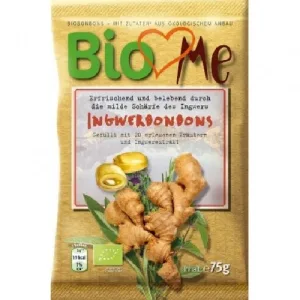 Bomboane cu Ghimbir,Ecologice, 75gr, BioMe