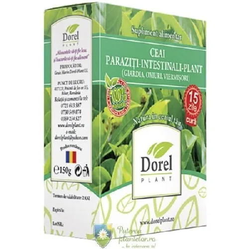 Ceai Paraziti Intestinali, 150gr, Dorel Plant — preț și oferte