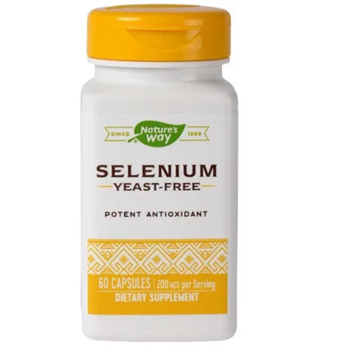 Selenium 200mcg, 60cps, Natures Way — preț și oferte