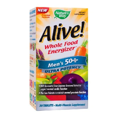Alive Men`s 50+, 30tab, Natures Way — preț și oferte