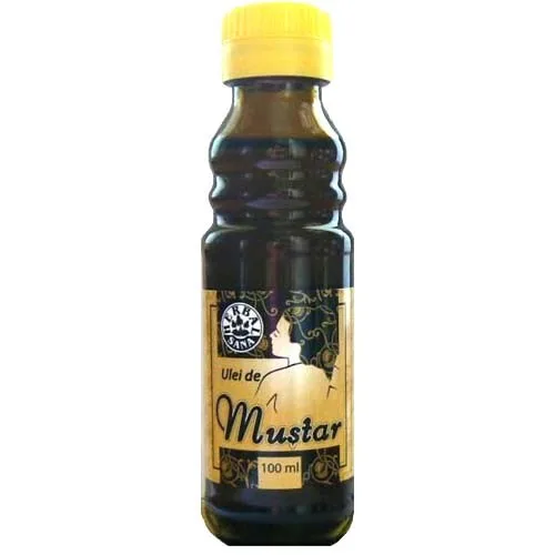 Ulei Mustar Presat la Rece, 100ml, Herbal Sana — preț și oferte