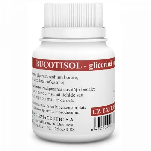 Bucotisol Glicerina Boraxata, 25ml, Tis Farmaceutic — preț și oferte