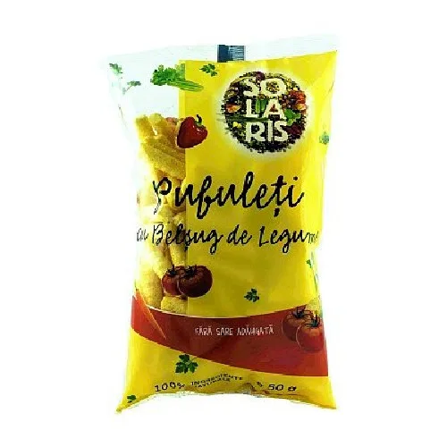 Pufuleti cu Belsug de Legume Fara Sare, 50gr, Solaris — preț și oferte