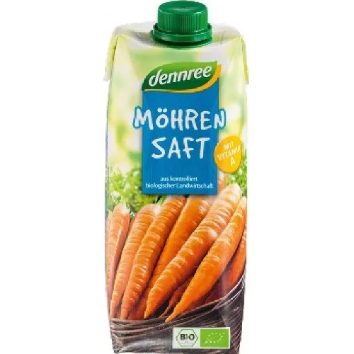Suc de morcovi Vegan, 500ml, Dennree — preț și oferte