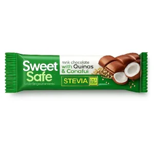 Ciocolata Lapte Cocos&quinoa Indulcitor Stevie 25gr Sly