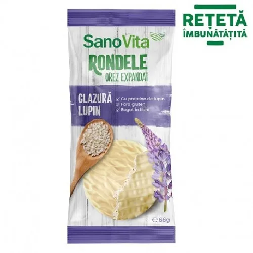 Rondele Orez Glazura Lupin 66g Sanovita — preț și oferte